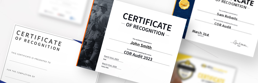 Certificate of Recognition: What, Why and How